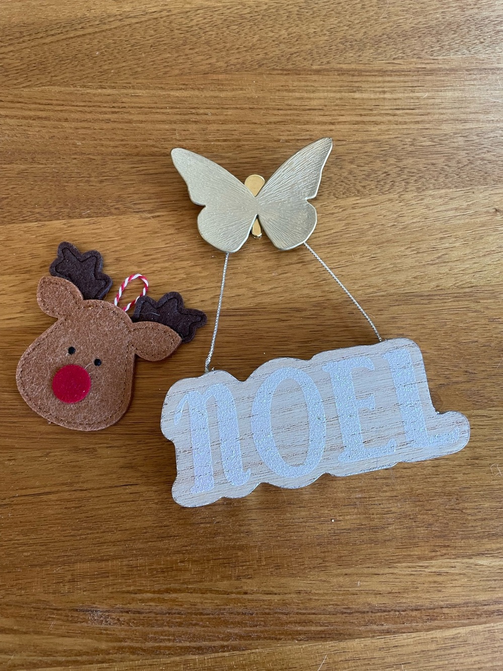 Neiman Marcus Butterfly Gift Clip with 2 Free Christmas Holiday Charms